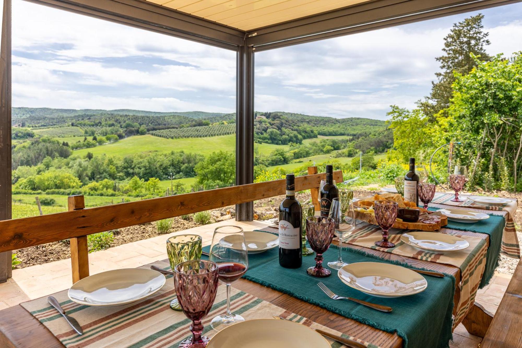 Pociano 1863 - Country House With Stunning View Of Siena Lupompesi Esterno foto